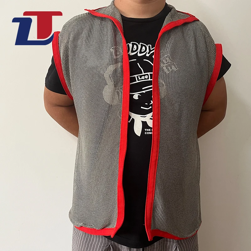High grade Anti-cut Metal Body Armor Stainless Steel Ring Mesh Chainmail cloth apron for Protecting body