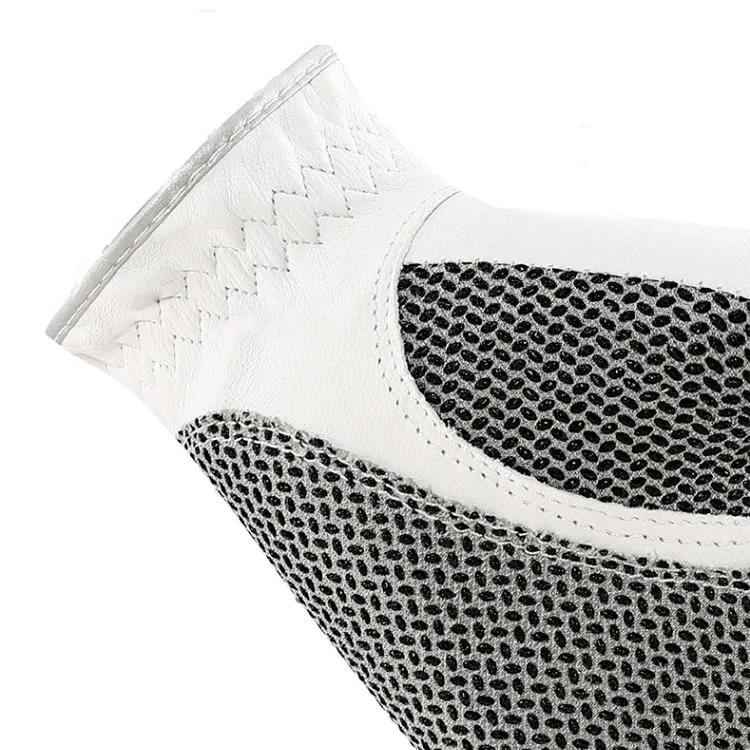 Customized Logo Cabretta Leather Golf Gloves Grain Non Slip Golfer Left and Right Glove