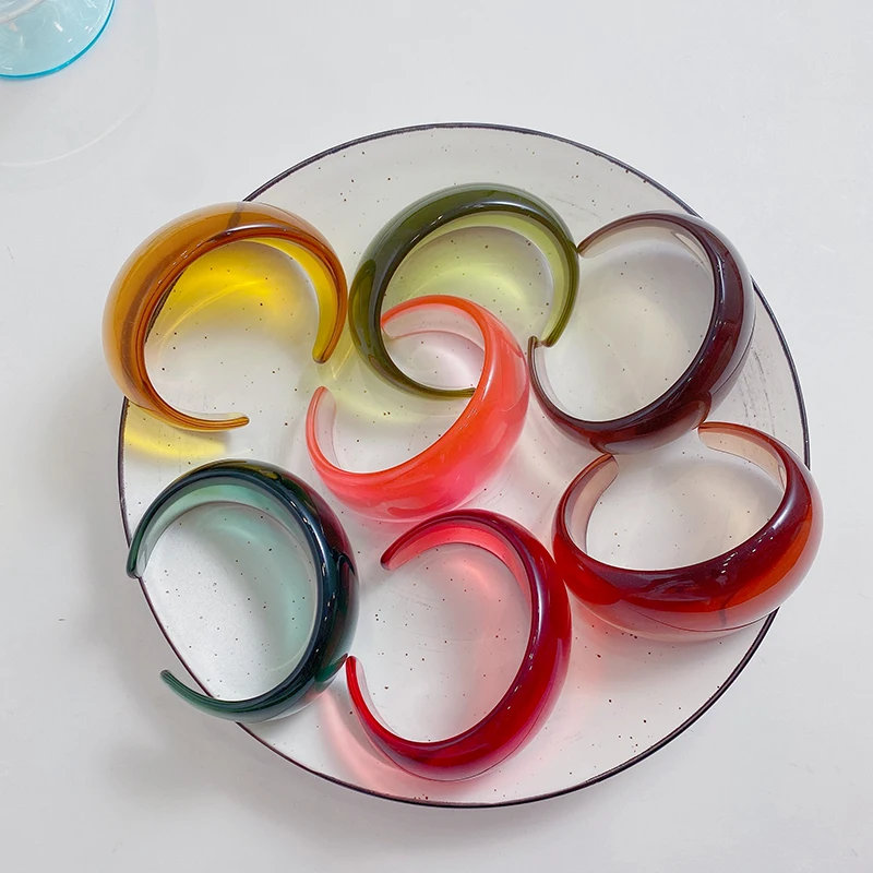 Fashion Jewelry Moden girl women party bangles acrylic lucite cuff bracelet