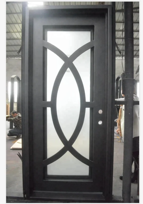 
Exterior Wrought Iron Doors Grill Door Design Guangzhou Manufacturer 