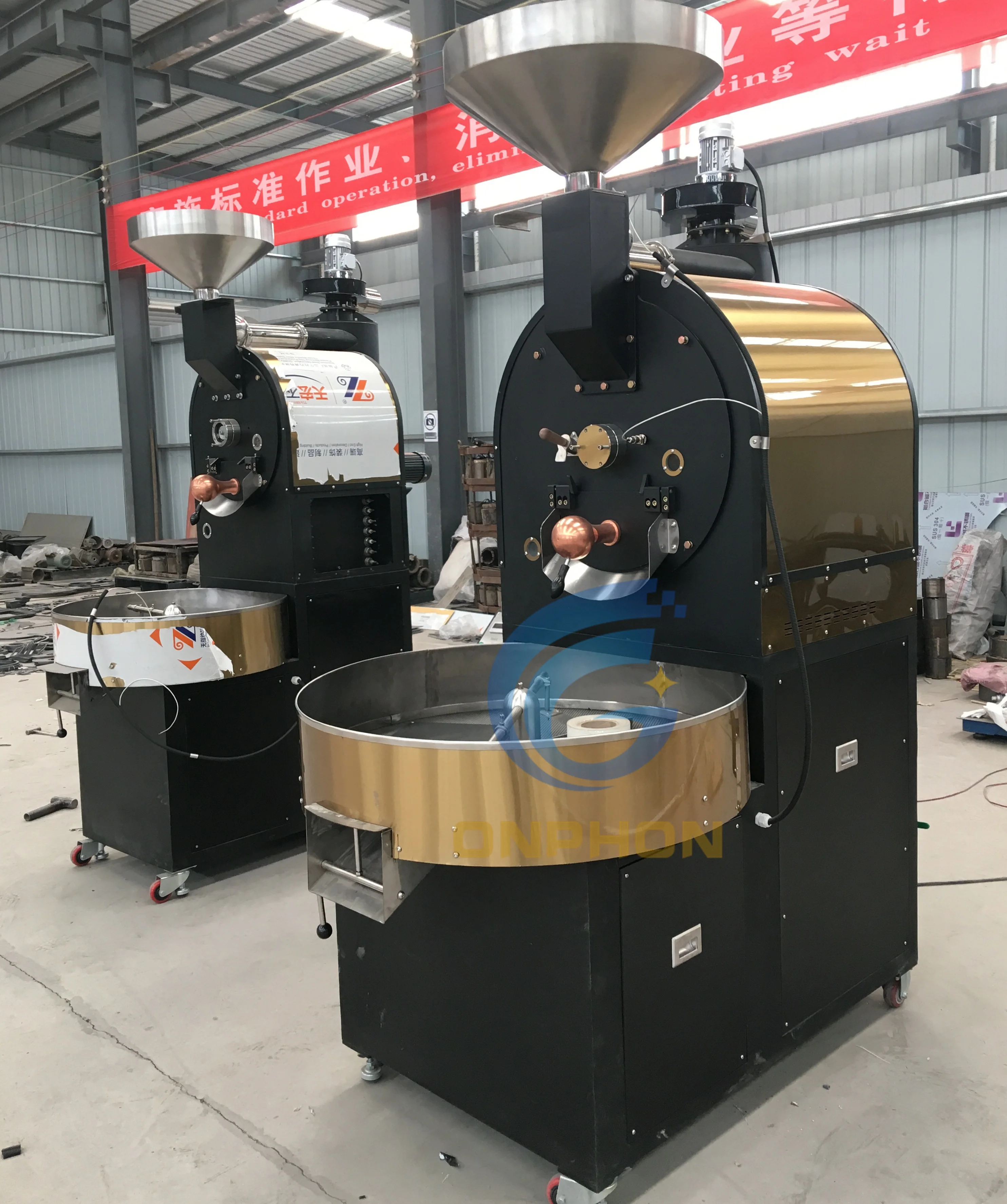 
Automatic tempearure setting cocoa bean roaster machine 