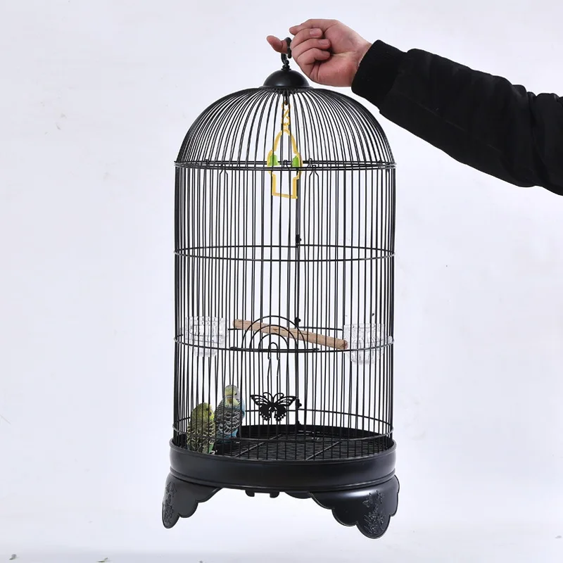 New Hot Sale Manufacturer Wholesale Useful Metal Round Roof Parrot House Cage