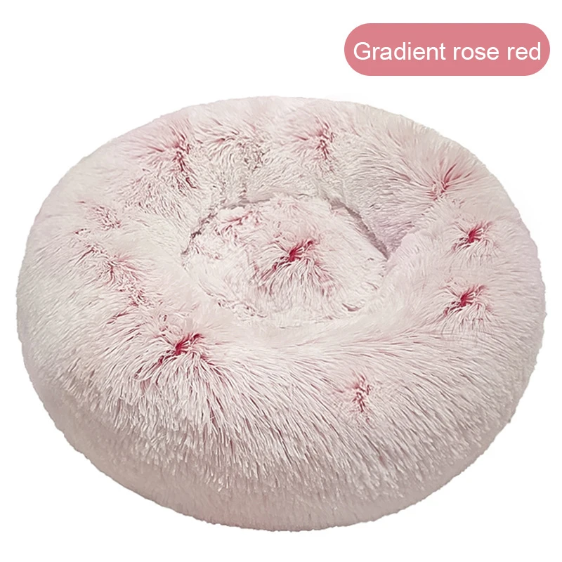 Wholesale Custom Luxury Warm Soft Plush Comfortable Pet cat Dog Bed for Sleeping Winter Pet Supplies