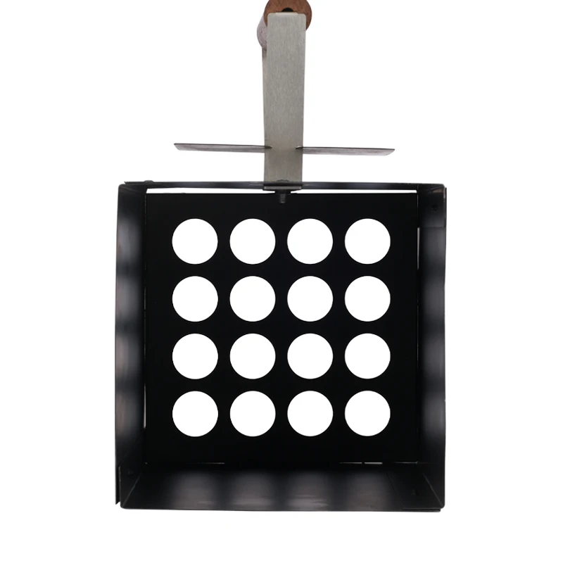 Carbon steel nonstick charcoal fire starter for outdoor barbecue grilling