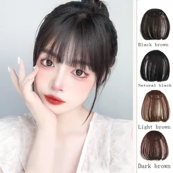 One Piece Wig With Bangs Seamless Hair Bangs Temple Hair Accessories Wedding