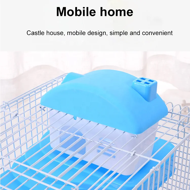 Pet Supplies Wholesale Portable Hamster House Cage Three Layers Floors Deck Castle Villa Hamster Nest