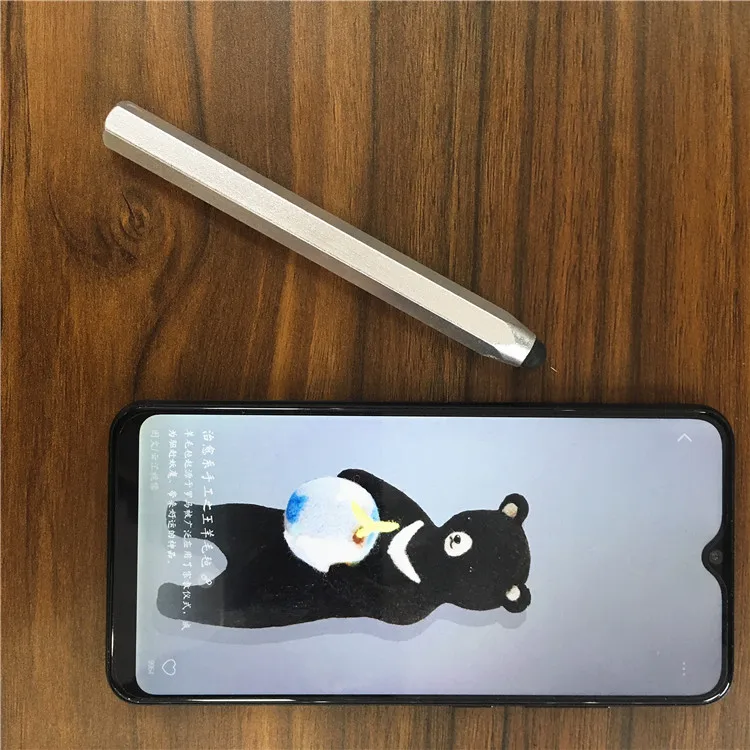 Touch Pen Stylus for Tablets Smartphones Universal Aluminium Rubber Tip Light