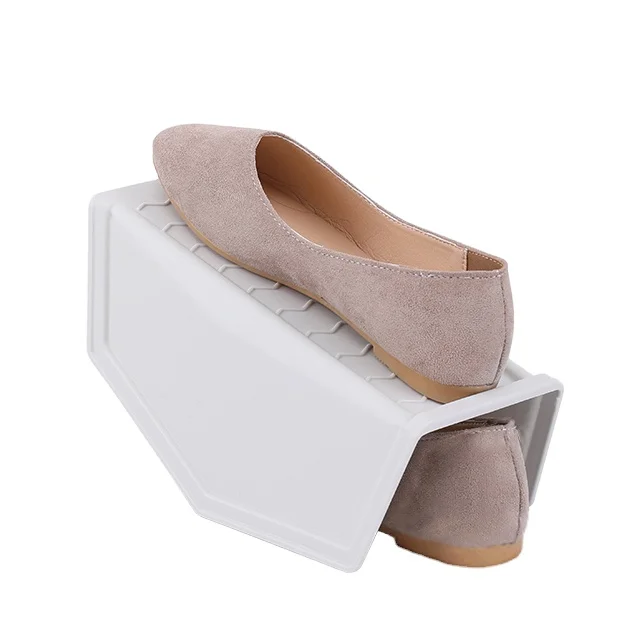 Haixing Plastic Shoe Slot Organizer Anti-Skid design Ladies High Heel Racks Holder GA048