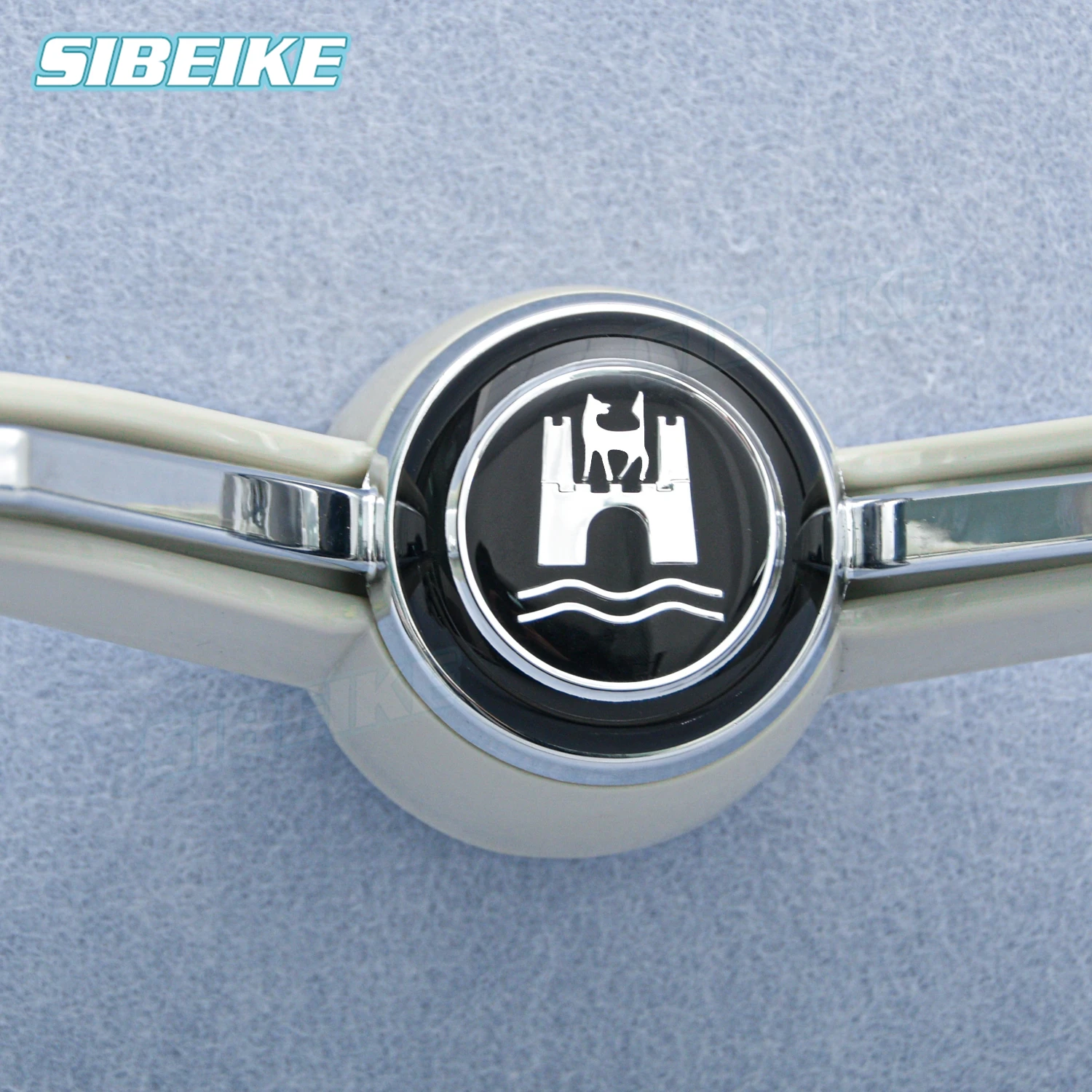 JDM Gray Classic Vintage Car Steering Wheel 400mm For Volkswagen Beetle Karmann Ghia Type 3