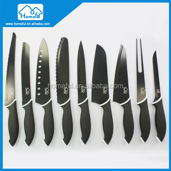 Complete Non Stick Coating Kitchen Chef Knife Set
