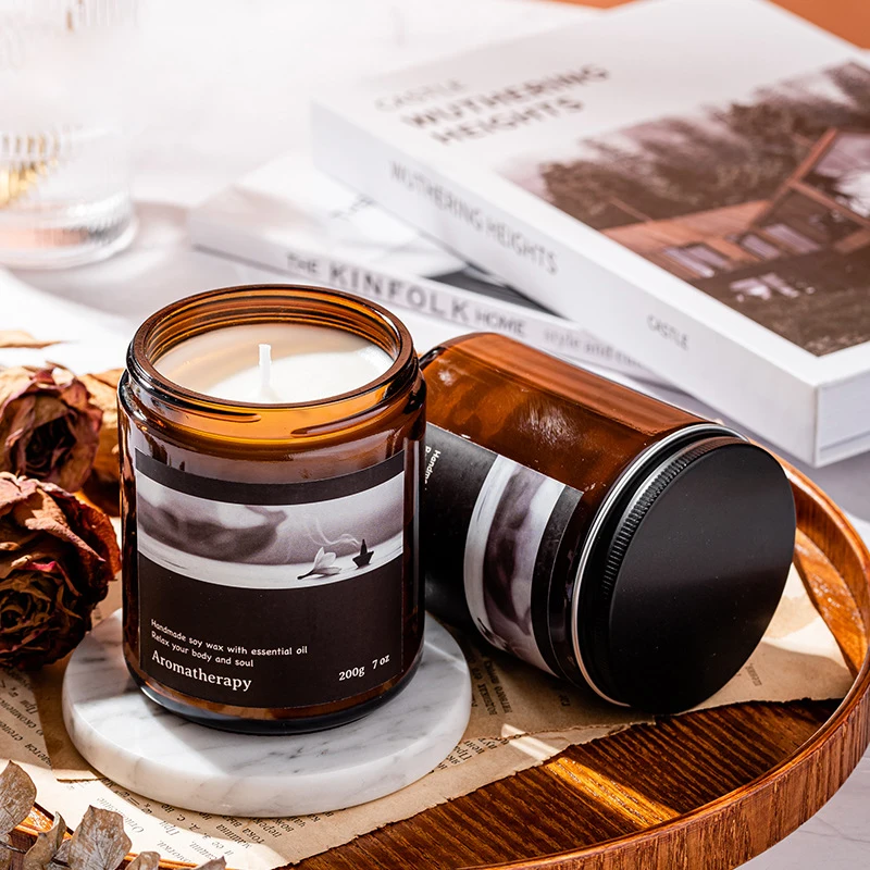 Luxury Candle Supplies Custom Labels Gift Wax Perfume Soy Wax Massage Candle Wholesale