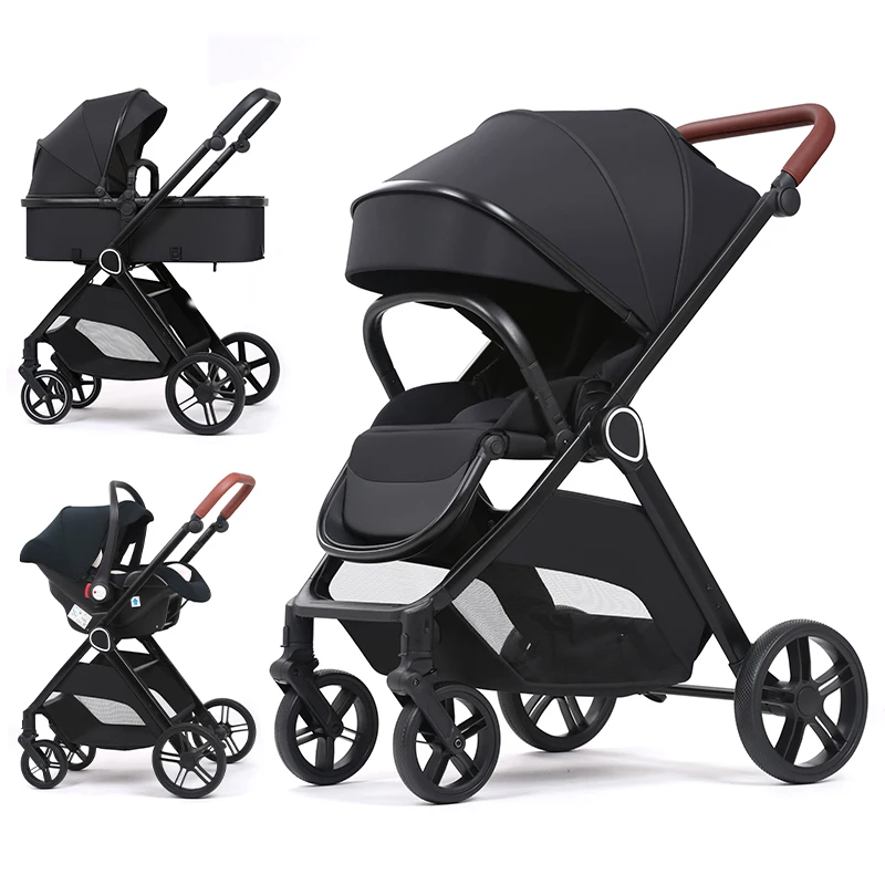 Coches Para Bebes. Luxury 3 In 1 Carriage Stroller Baby Pushchair Kinderwagen Foldable Baby Stroller Pram 3 In 1 With Car Seat