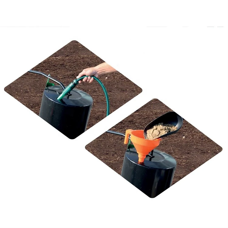 Hand Operated Filled Garden Tractor Mower Lawn Rollers Steel Garden Tools Farm Roller