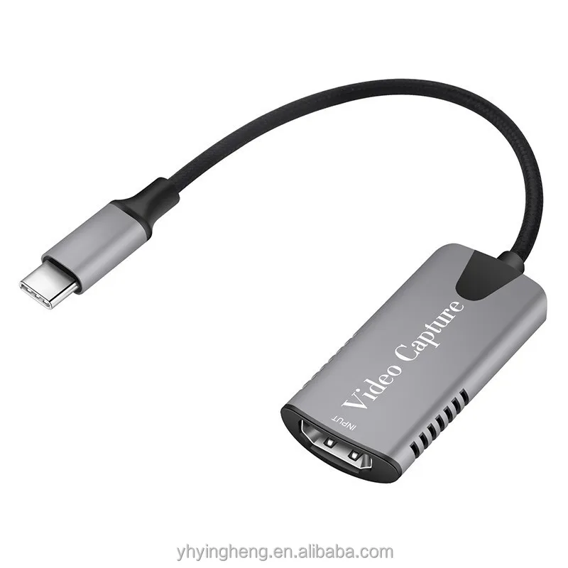 Shark-Style HDMI to Type-C Video Capture Card for 4K Streaming and Recording