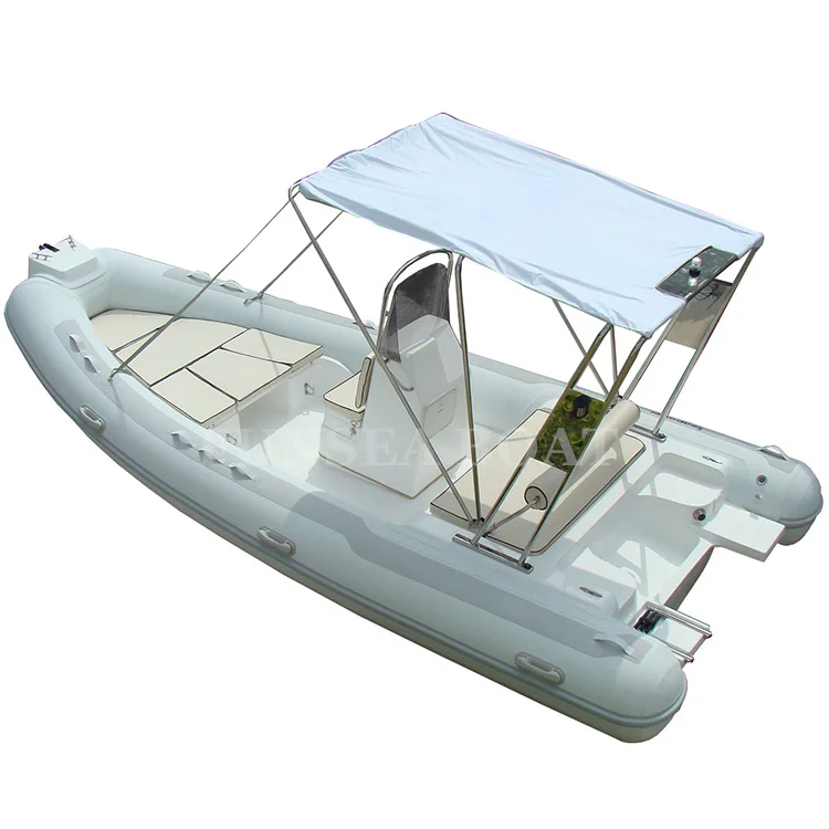 6 person hypalon us coast guard center console freshwater fishing inflatable rib boat 520 for sale