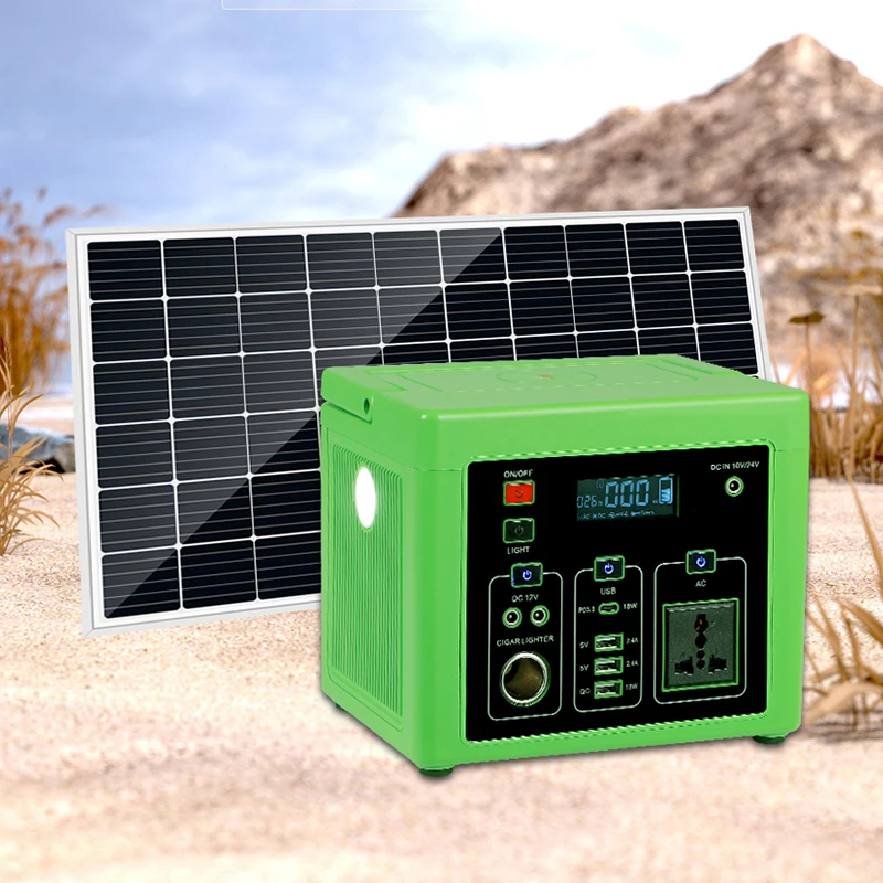 Alltop 300W 500W Portable Power Generator Solar Station System AC DC 110V 220V Outside Camping Emergency Power Bank