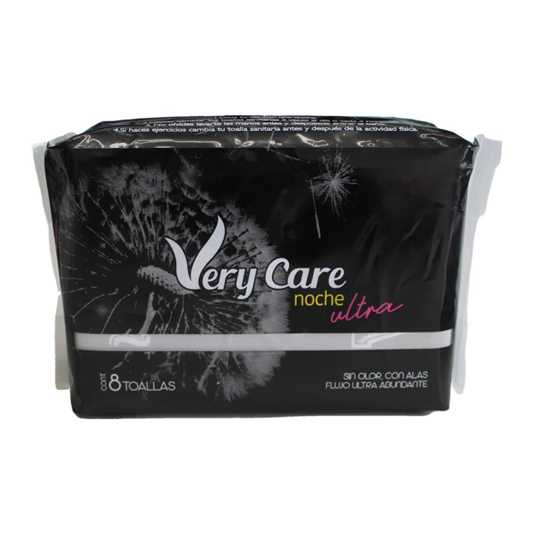 servilleta sanitaria Blood Absorbent Ultra Thin Mesh Sanitary Napkin Manufacturer with Wings