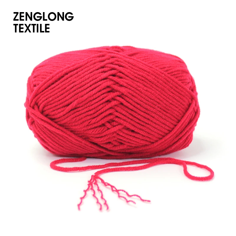  ZENGLONG текстиль oem 50 г ручная вязка шерсти крючком меланж Смешанная необычная пряжа 92 цвета 5ply молочная хлопчатобумажная для оптовой