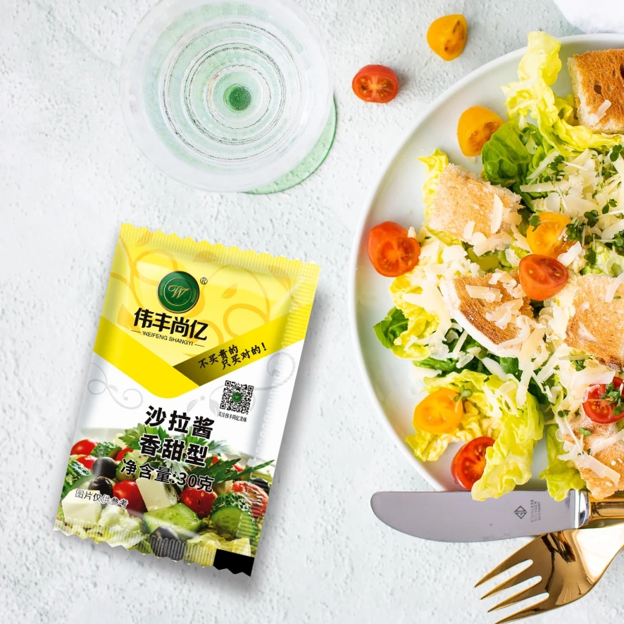 30G Sweet salad dressing in sachet whole sale and OEM mayonnaise sachet