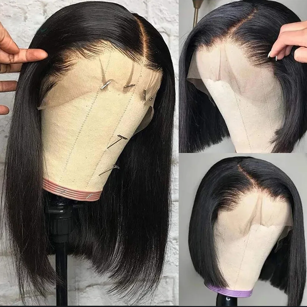 wholesale various black   brazilian remy hair Curly Human Hair Wig,  natural  Water Wave Lace Front remy hair Wigs