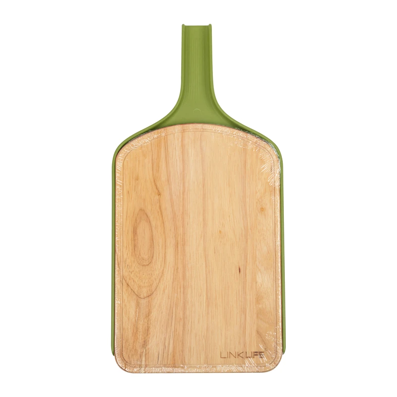 LINK LIFE High Quality Wholesale Acacia Wood Luxury Cutting Board With Handle for Meat