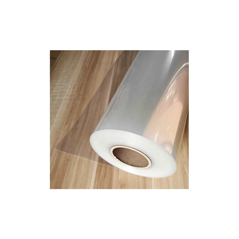 Super Adhesive Clear Optically Transparent PVC Wrapping Film Soft Packing Shrink Carton Food Transparent PET Plastic Packaging