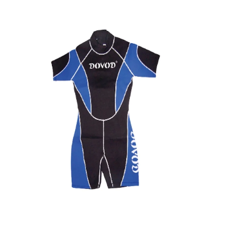 DOVOD Wholesale Short Sleeve Plug Size Freediving Wet Suit Neoprene 3mm Wetsuits for Surfing
