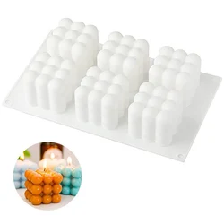 3D Cube Fondant Silicone Mousse Cake Mold Magic Bubble Muffin Mould Kitchen Pastry Baking Pan for Fat Bomb Chocolate Candy