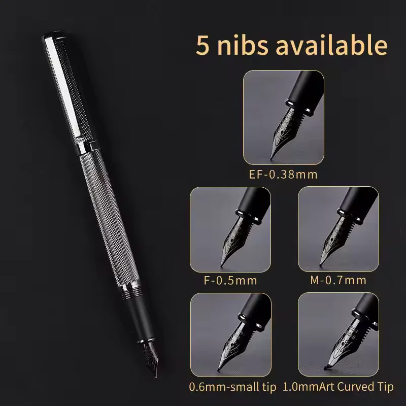 2024 High quality Custom Luxury China executive classic calligraphy pen promotional Oem HUASHILAI metal fountain pen