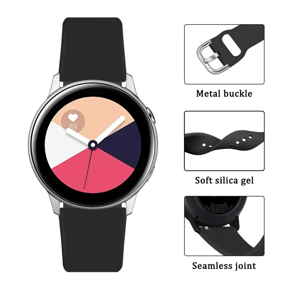 22mm Silicone Band for Samsung Galaxy Watch 46mm High Quality Sports Strap for Samsung Gear S3 Frontier/Classic for gt 2