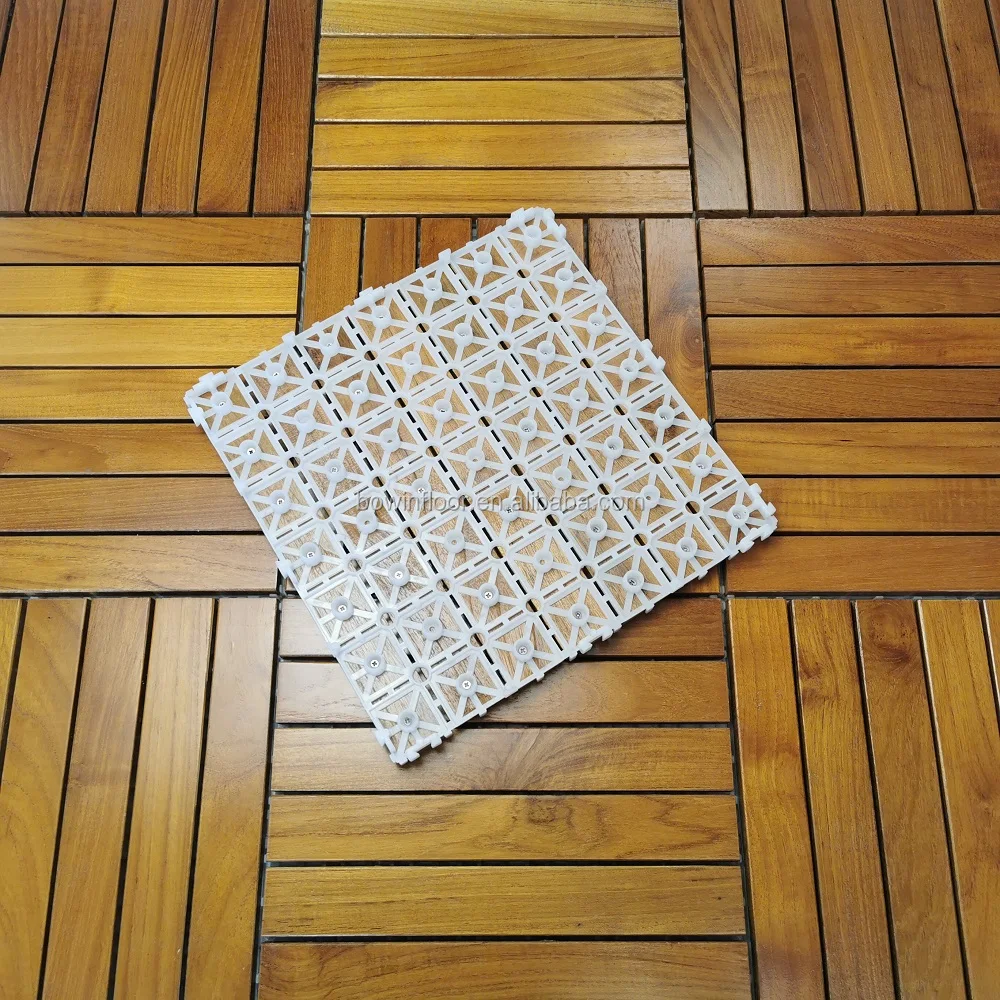 Garden outside burma teak wood decking tile