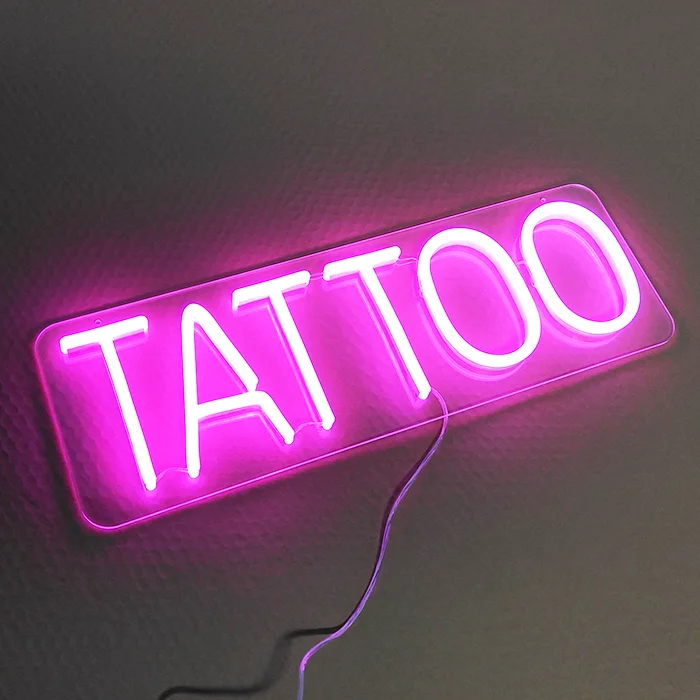 Matt Dropshipping No MOQ Customize TATTOO  Neon sign for Tattoo store studio Wall decor