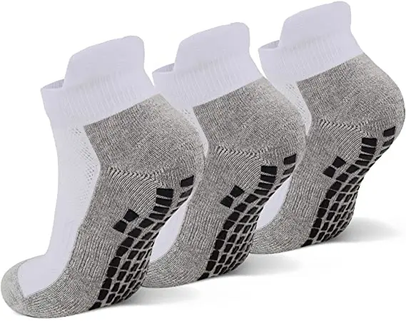 custom logo nylon football scrunch sport anti slip nylon crew men soccer grip socks