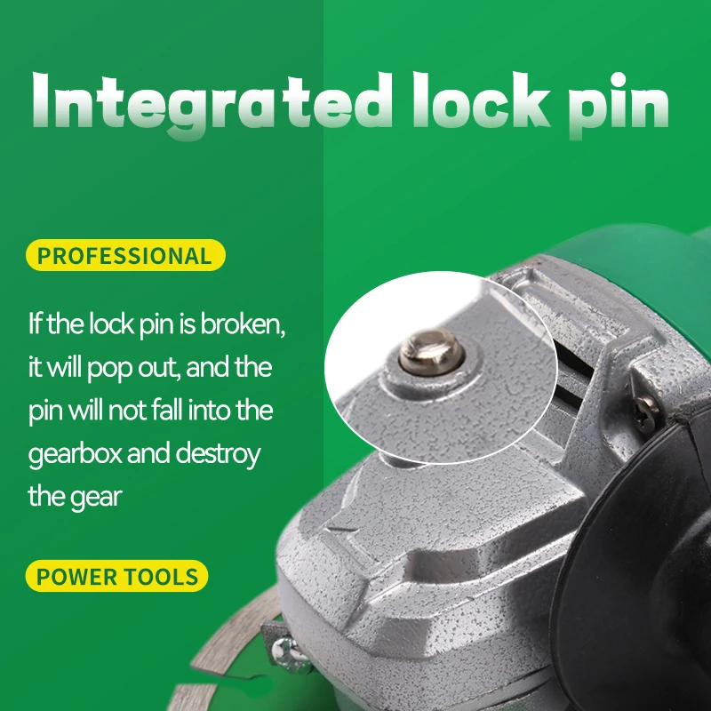 NewBeat Portable Industry Compact Cutting Surface Cord Grinder Machine Electrical 115mm Angle Grinder