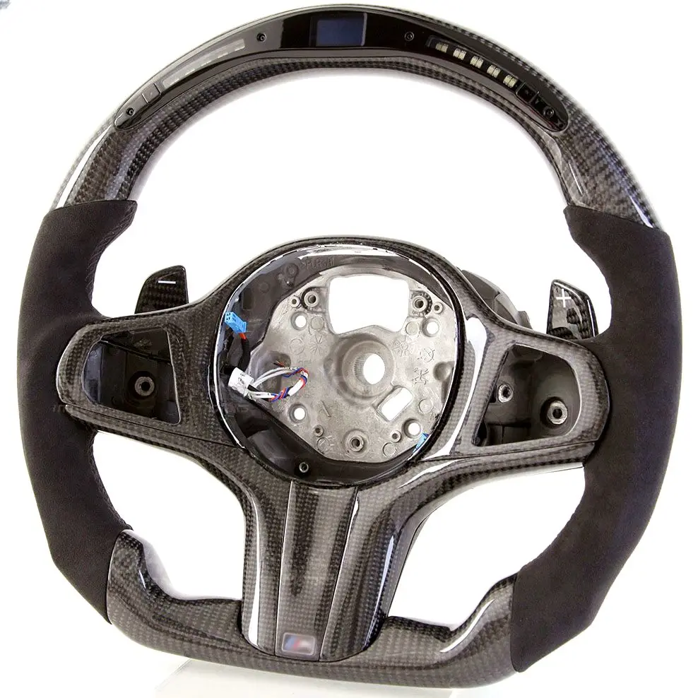 Best Custom Carbon Fiber M Sport Steering Wheel For Bmw F30 Steering Wheel F10 F30 E60 E90 G30 E46 E92 LED