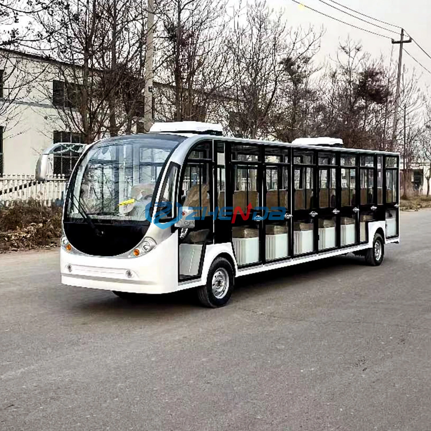 Best Popular Electric Bus Sightseeing Shuttle Bus Golf Cart School Used Coaches Bus for Sale