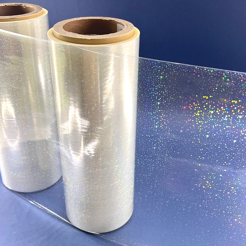 New in 2024 hologram sparkle thermal glitter laminating film