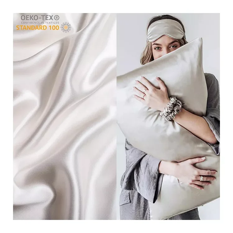 Factory wholesale luxury 100% silk fabric 16 19 22MM 6A natural pure silk fabric OEM mulberry silk fabric