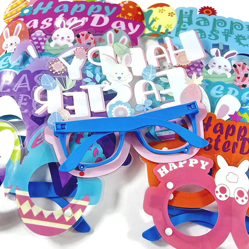 Easter PVC Glasses Children Party Decoration  Cute Bunny Egg Glasses Beautiful Glasses Frames