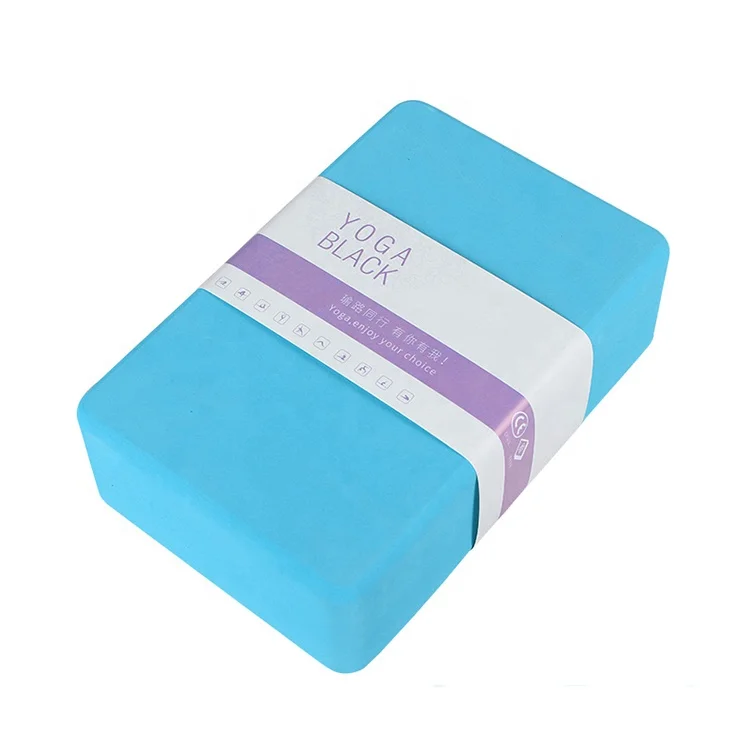 High density wholesale custom logo brick eco frineldy body building exercise soft foam eva yoga block