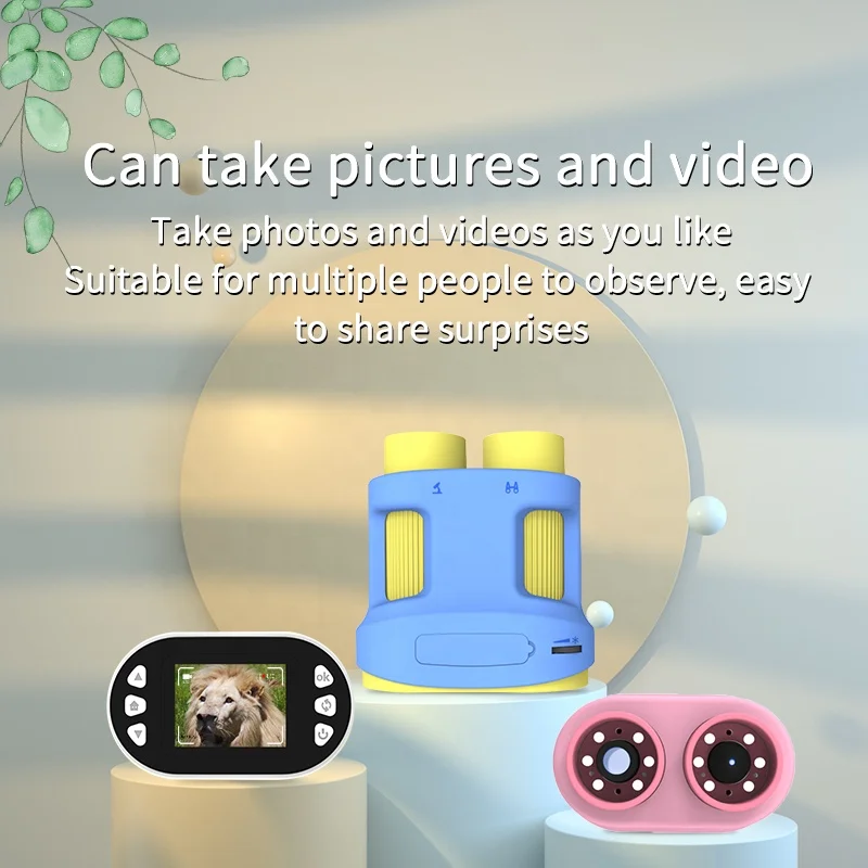 Pocket Microscope & Telescope for Kids 2 Lens in 1 BROSMART F1 Kids Camera Toy Binocular Portable Microscope Kit Kids 8-12 years