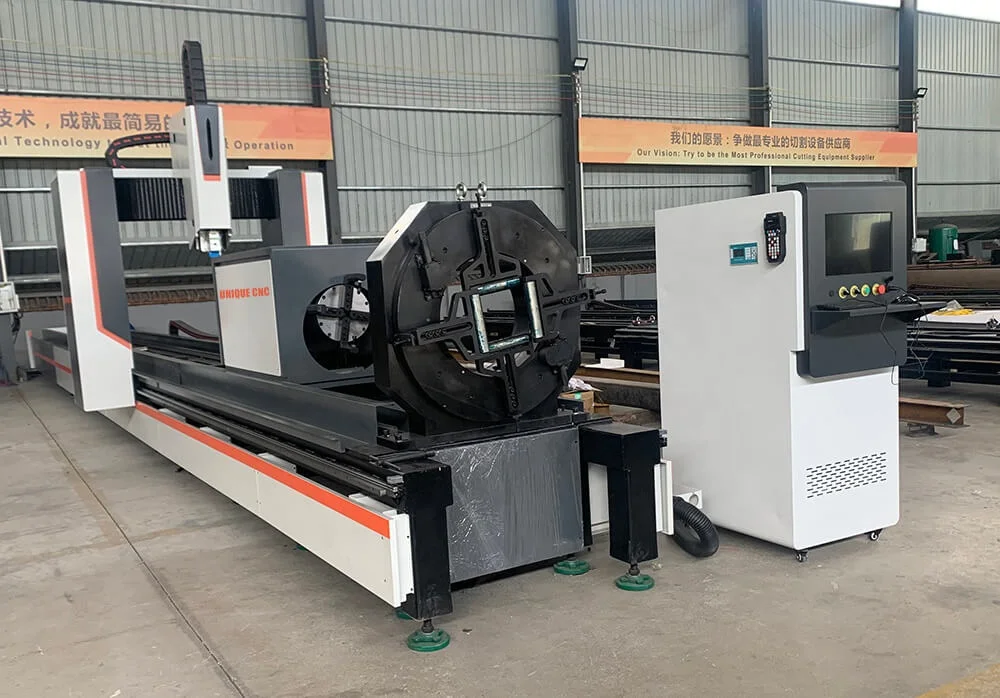 Станок для лазерной резки труб из углеродистой стали с круглым квадратным прямоугольным углом и H-образным лучом диаметром 15-800 мм