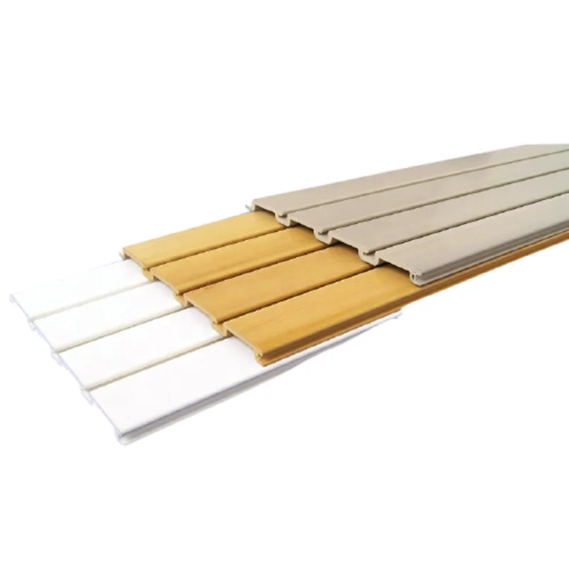 PVC Garage Slatwall Panels,Plastic Wall  For Interior Display