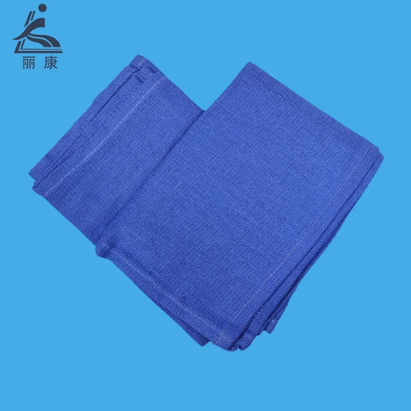 16'x24' Blue Surgery Towel Surgical Huck Hand Towel Disposable Dressing Medical Procedure 100% Cotton Sterile Operation Room