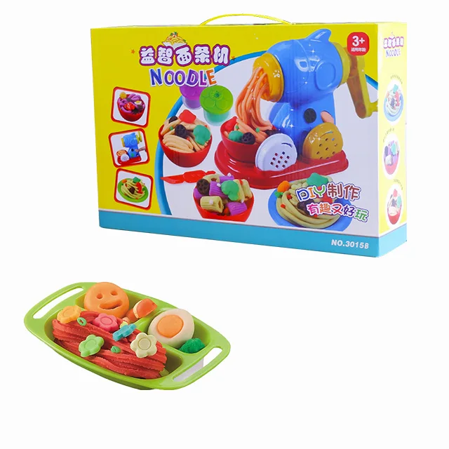 Kids Toys soft clay Noodles Making Machine slime cleaner Clay Tools Playdough Set polymer clay kit