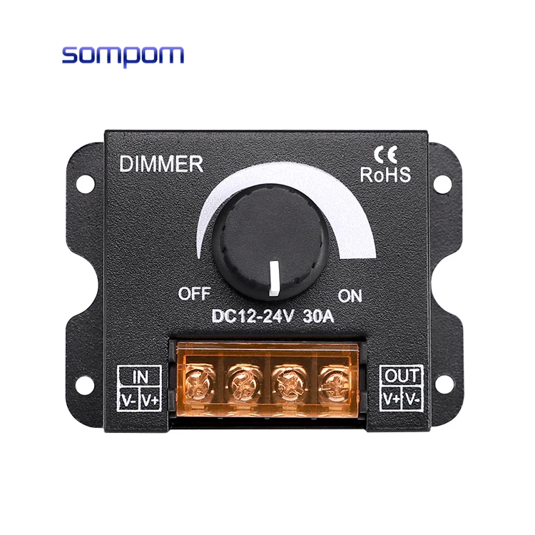 Лидер продаж регулятор яркости 360-720 Вт 12 В 24 постоянного тока для одиночного освещения RGB/светодиодной ленты диммер