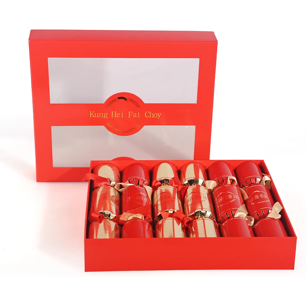 Custom Christmas Crackers for Holiday Celebration with Wishing Words