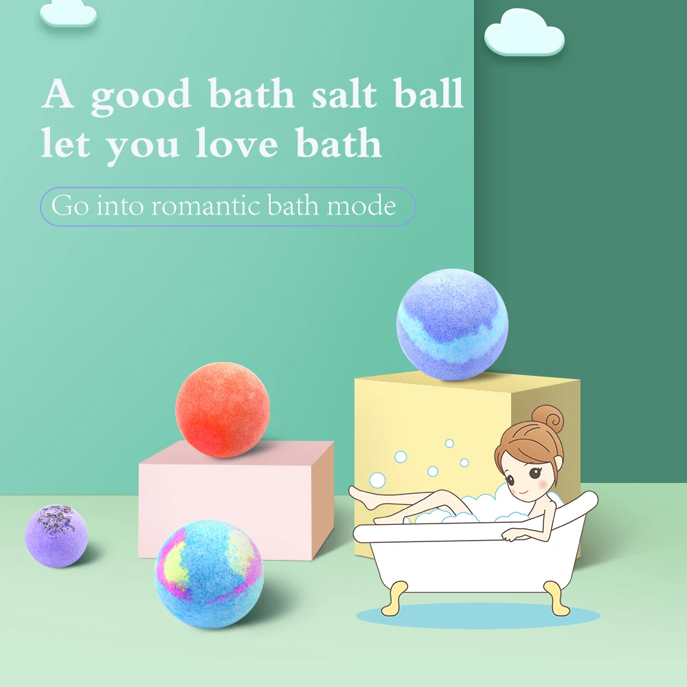  OEM Ванна Fizzies Bubble Fizzy уход за кожей эфирное масло Bathbombs спа для тела Омоложение кожи натуральные банные бомбы подарочный набор женщин