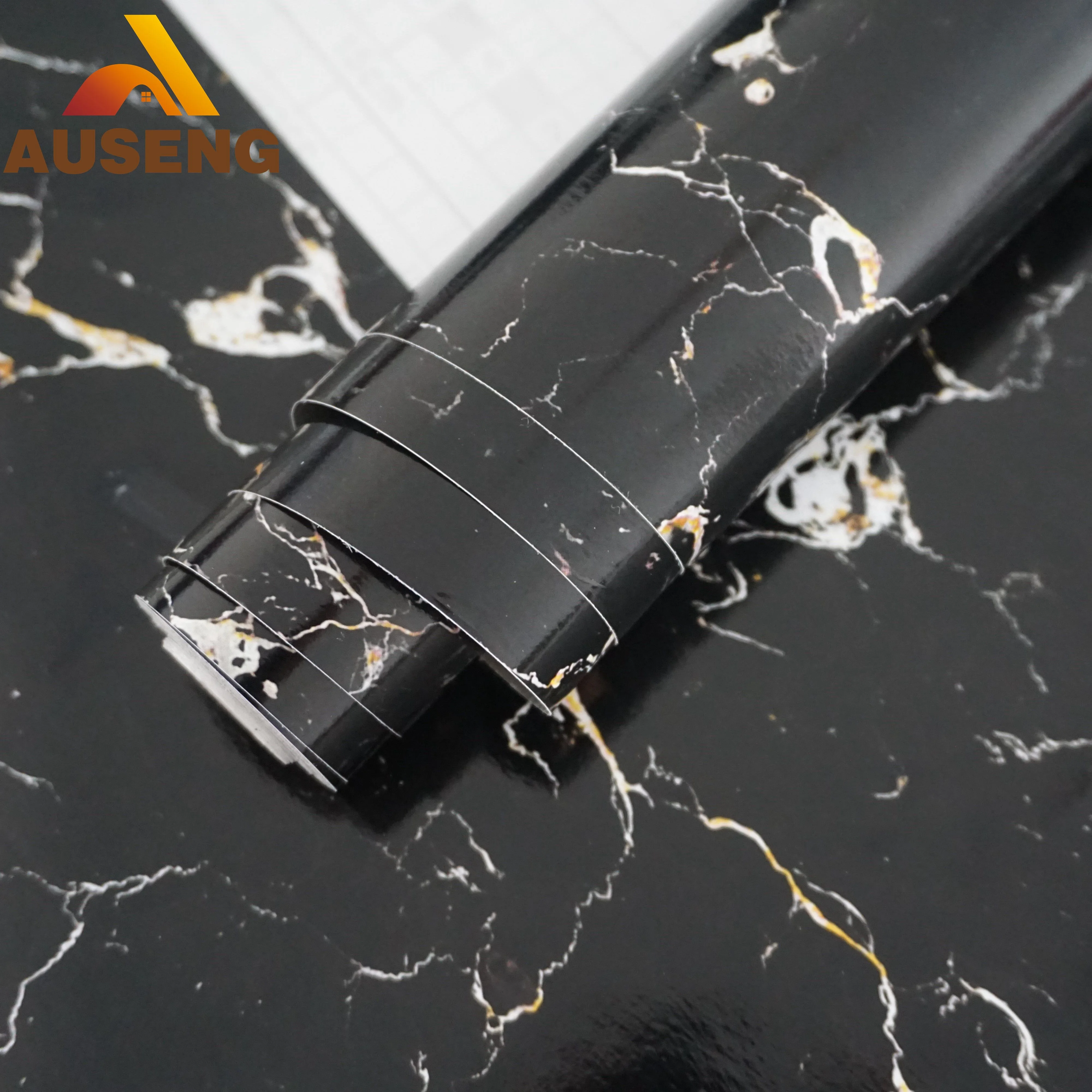 3D Marble Pattern Sticker Cover Roll Papel De Parede Autoadesivo Vinyl Sticker Roll Adhesive Wall Paper Rolls Wallpaper