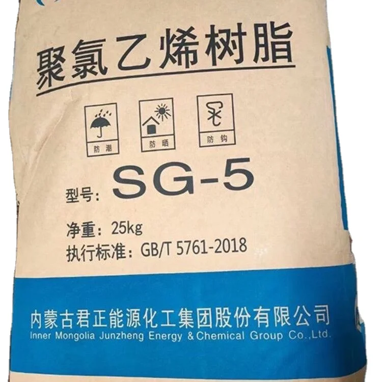 Plastic Raw Materials PVC Resin Sg5 K67 Price